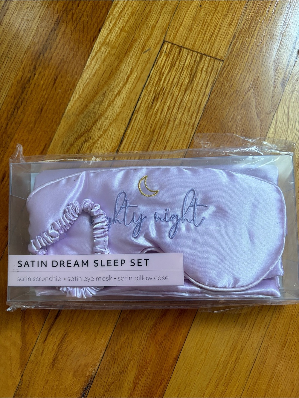 Luxurious Satin Silk Sleep Set 3pc Pillowcase Eye Mask Scrunchie New